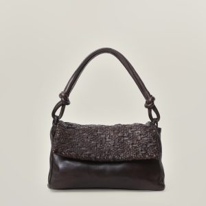 Zaria – Borsa a spalla in pelle intrecciata “Trx”