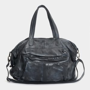 Velia – Borsa da Viaggio in pelle Piombo