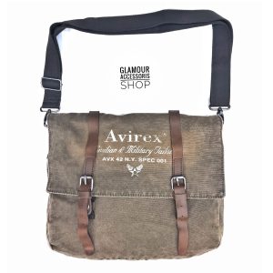 borsa Avirex messagger in canvas e pelle CNV0D-600 messanger