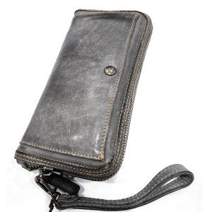 Portafoglio donna vera pelle BAYSIDE P07 MADE IN ITALY zip around