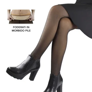 Collant Termici in pile effetto velato