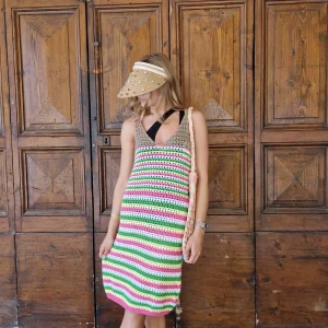 Visiera a cerchietto in paglia