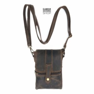 TRACOLLA mini 2 pelle vintage artigianale MADE IN ITALY retro industrial