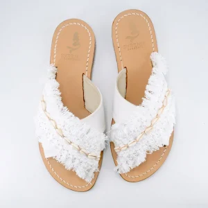 Xenia – Sandali Fasce Incrociate con Conchiglie